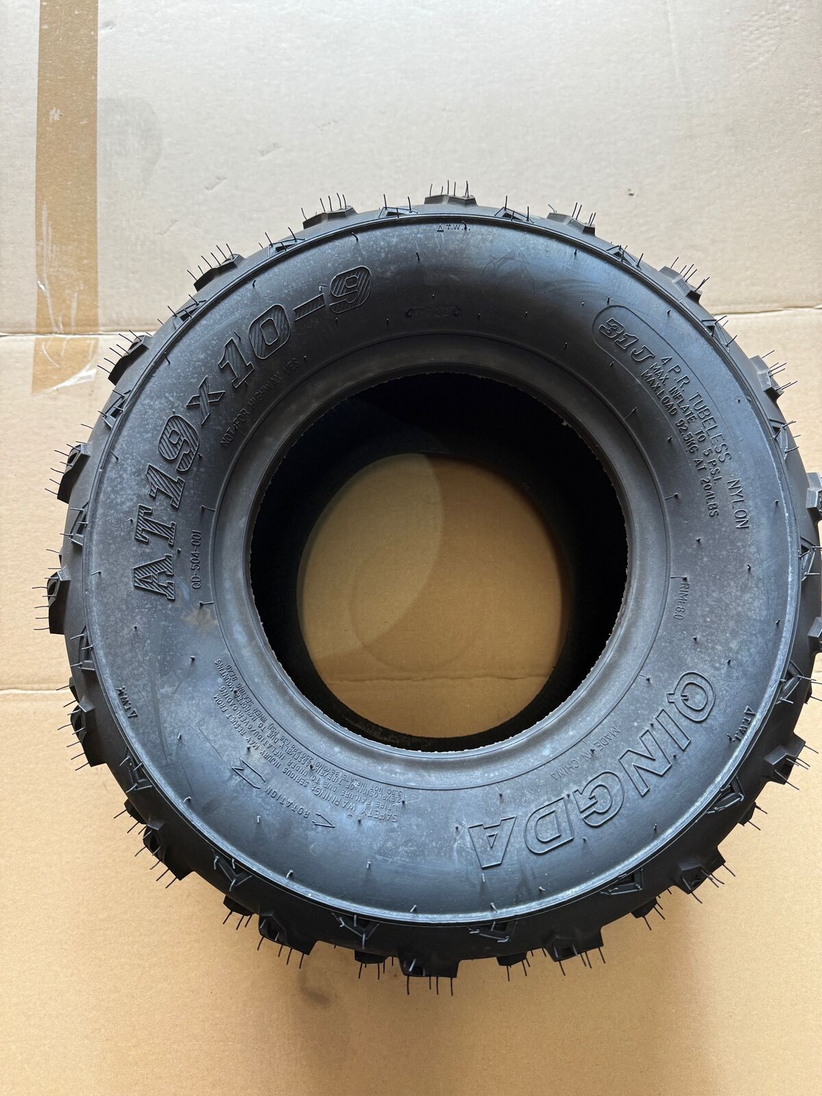 ATV REAR TYRE 19x10-9 MUSTANG EVO 2 &amp; 3