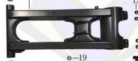 Rear fork Swing Mustang 250