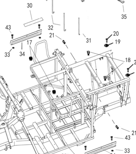 RUBBER SET, SEAT. E5/LRE5