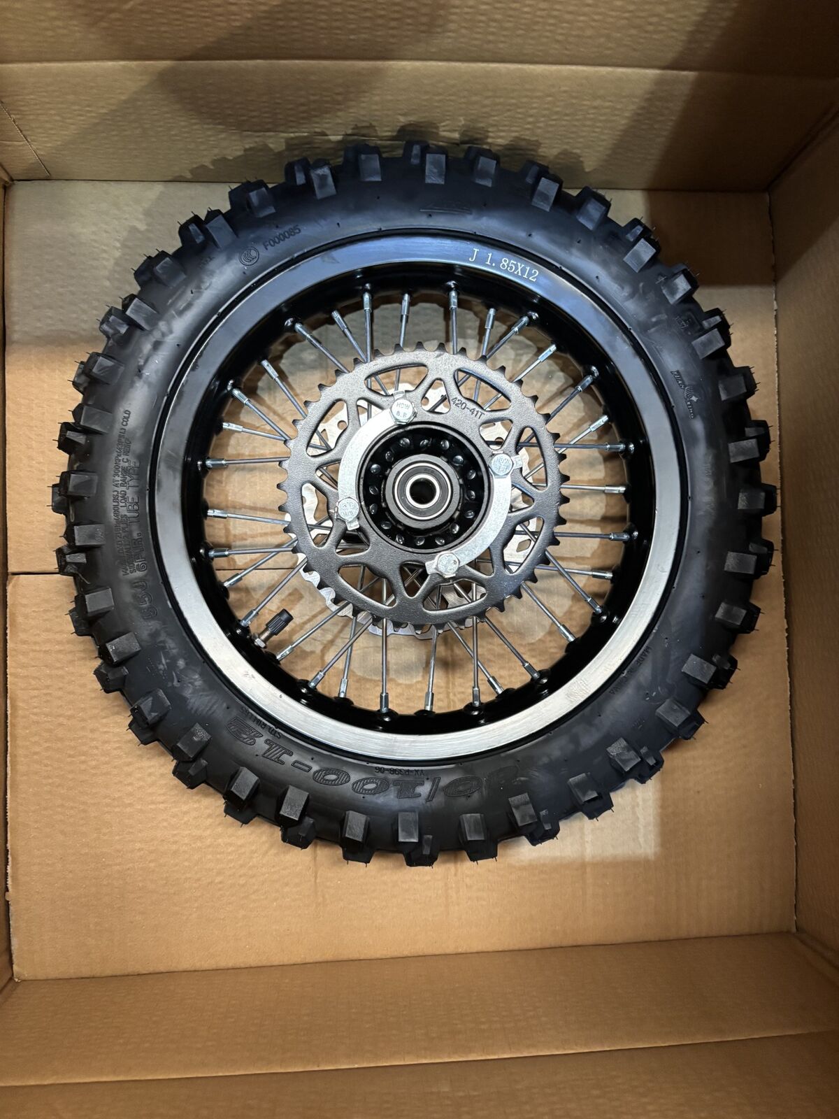 12"rear rim and hub set compelet