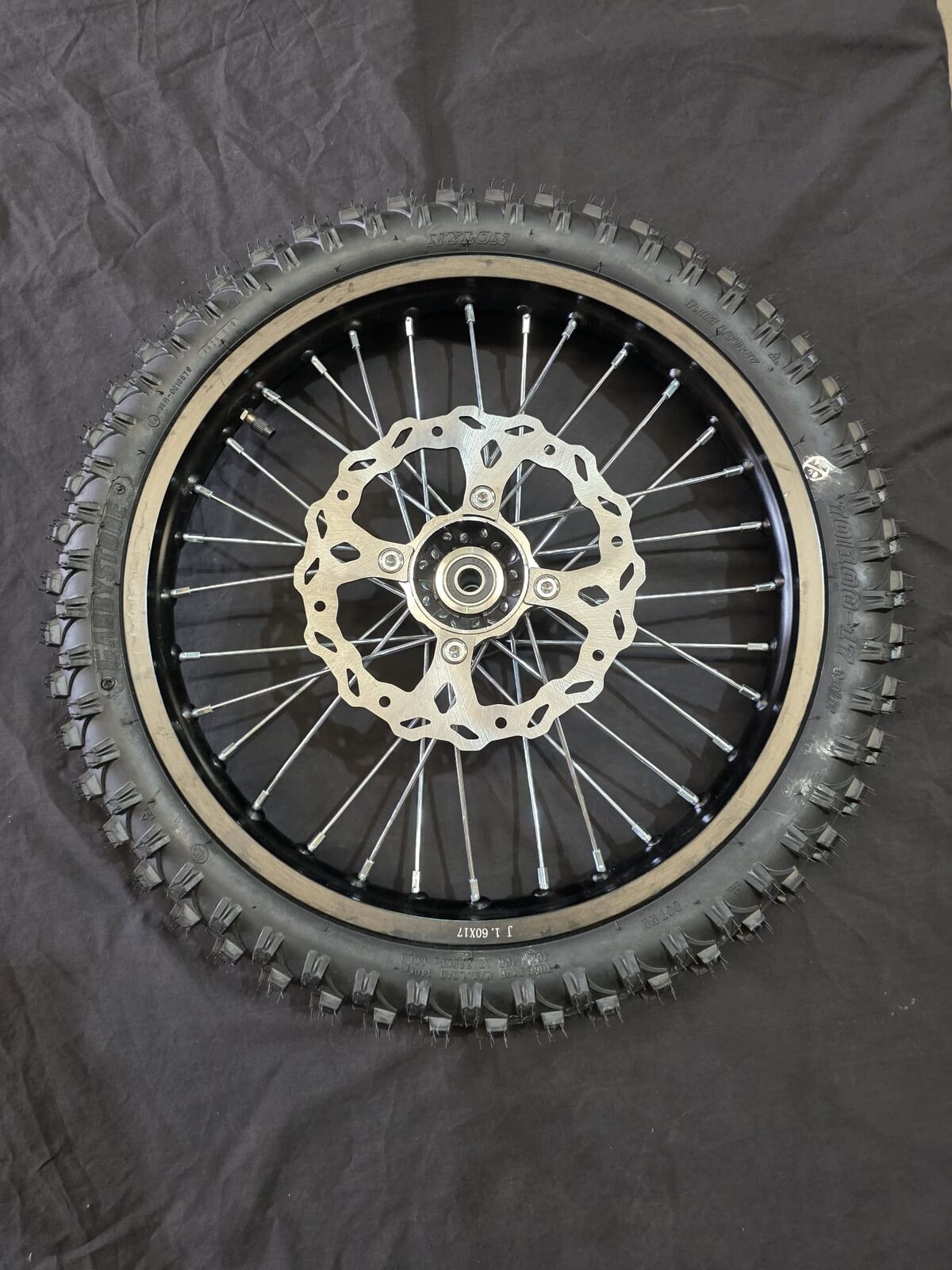 ECR3000 17" FRONT WHEEL (INCLUDES RIM, TYRE, TUBE &amp; DISC)  