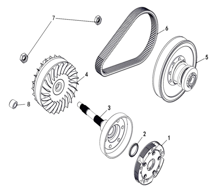 Oil Seal 38X46X4X6, End Face, Clutch 600GT/550GT