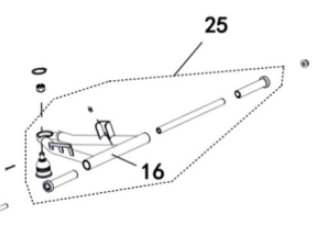 A-Arm Lower Front Right hand Side Assy