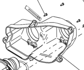 Head Light Cover, LHS 600GT