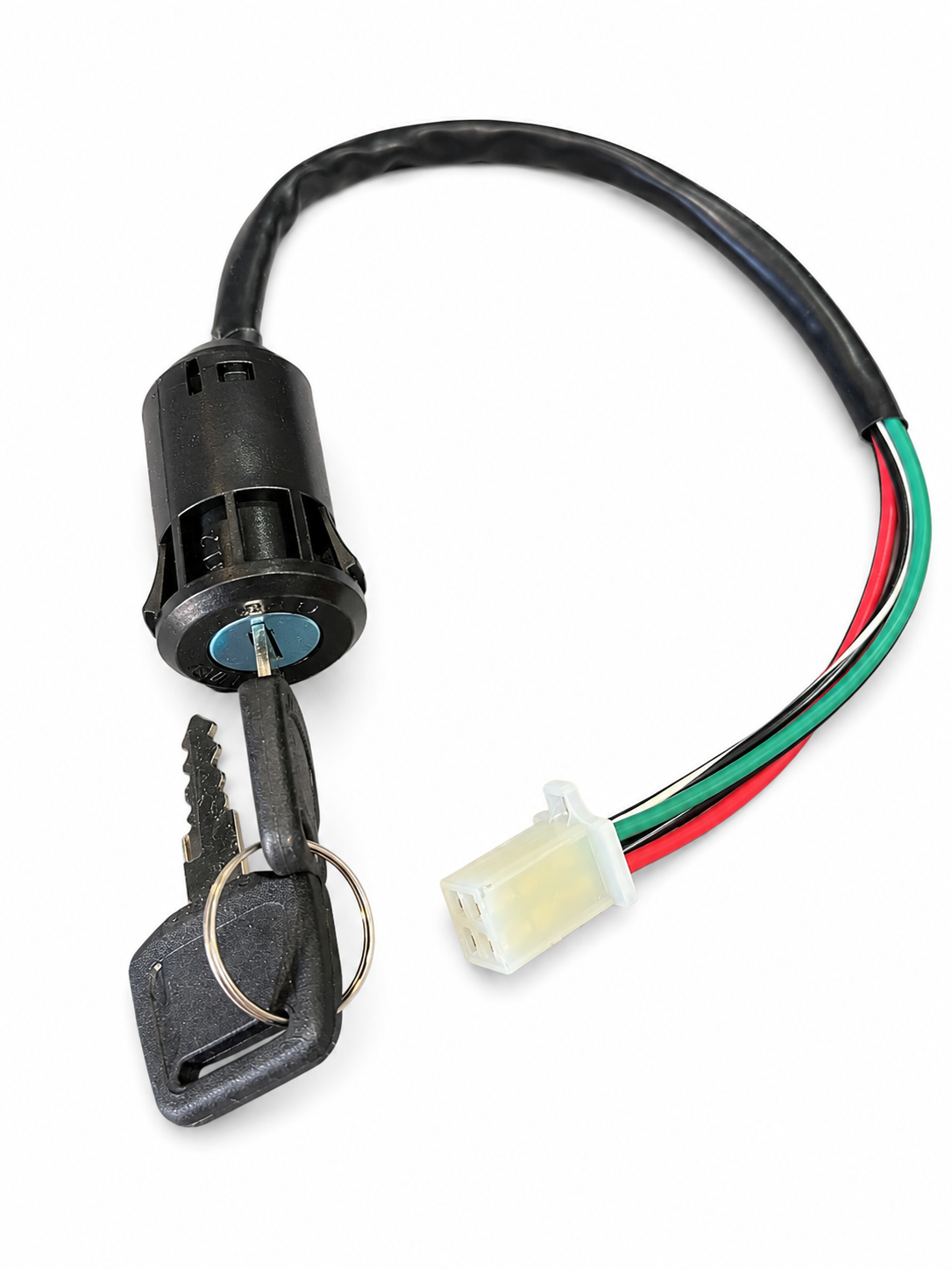 IGNITION BARREL WITH KEYS SINGLE PLUG 4 PIN CF50 / CF70 / CF110
