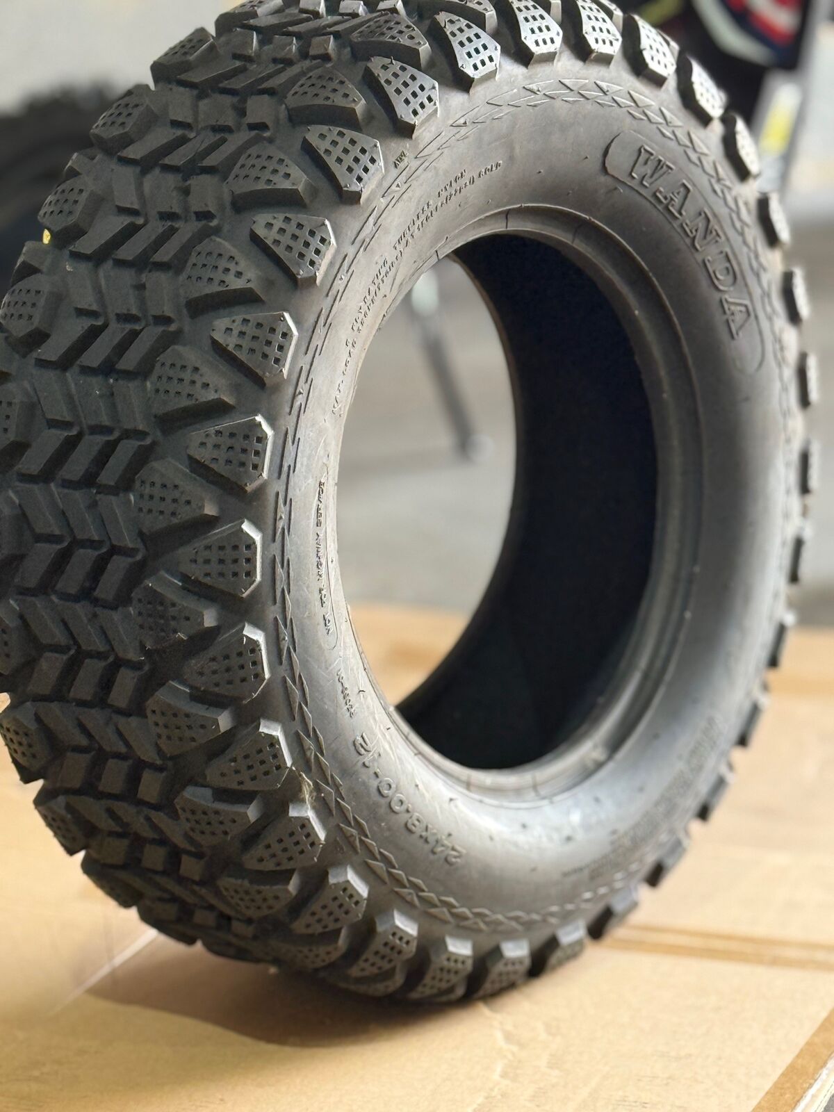 FRONT &amp; REAR TYRE 24X8-12  E5 / E5LR