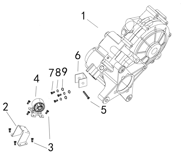 CUSHION FRONT, REAR DIFFERENTIAL