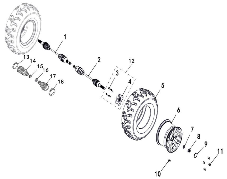 Wheel Rear