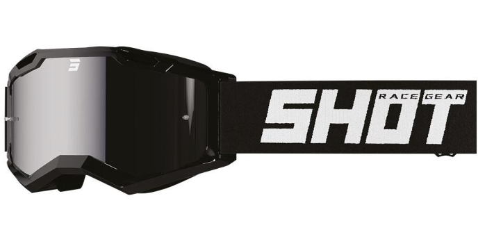 Shot Assault 2.0 Goggles Solid Black with Silver Iridium Lens