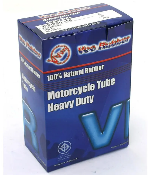 16" TUBE REAR (300/325) STRAIGHT VALVE VEE RUBBER 90/100-16