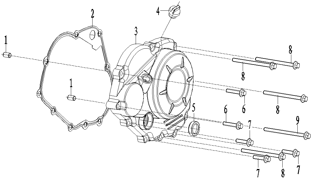 RIGHT CRANKCASE COVER