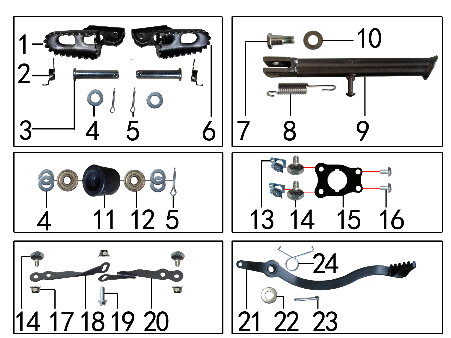 5 FRAME SPARE PARTS