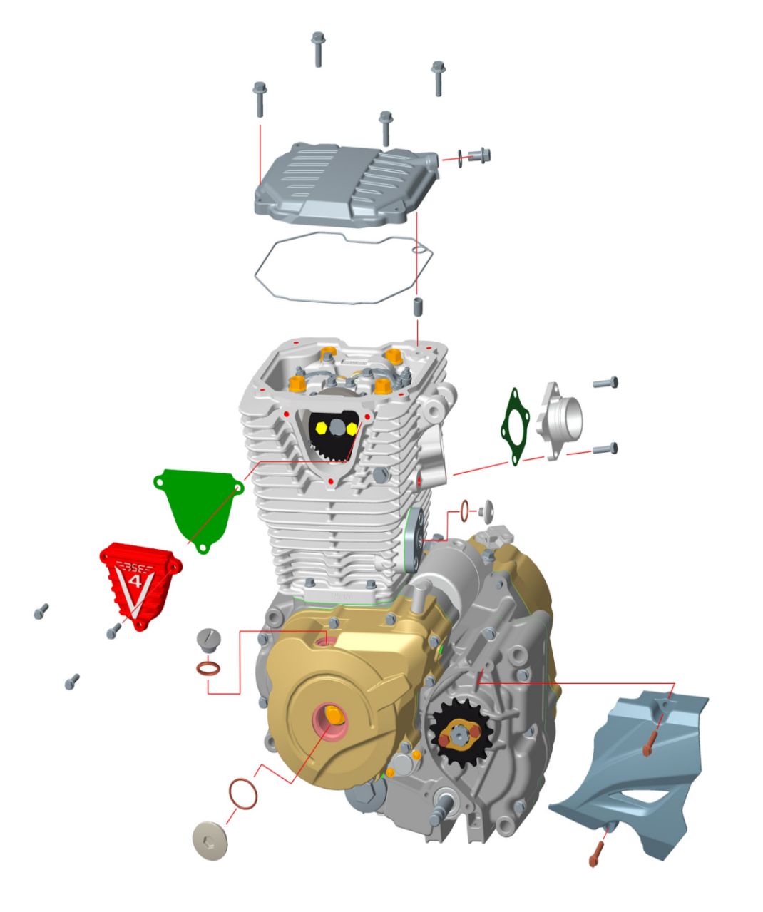7 Engine cover assy &amp; manifold