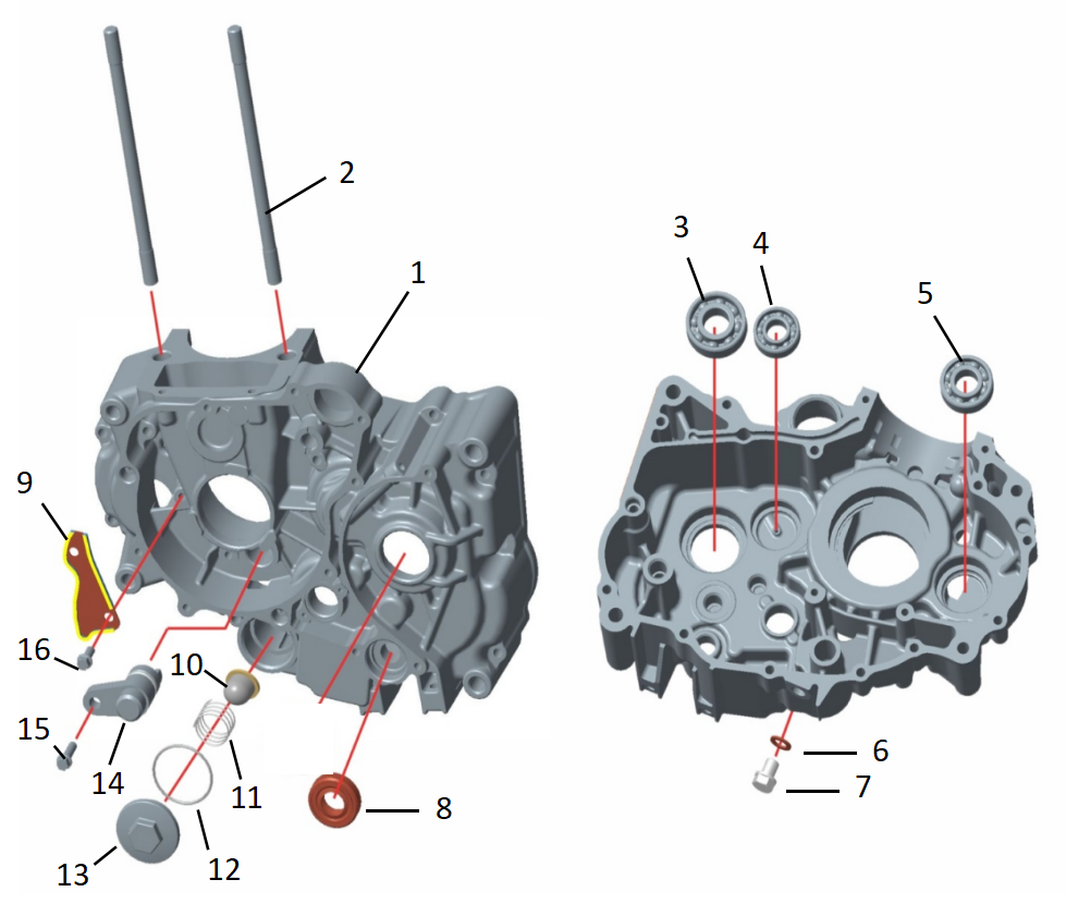 8 Engine cover assy &amp; manifold