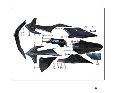 CFR300 PLASTICS &quot;KIT &quot;
