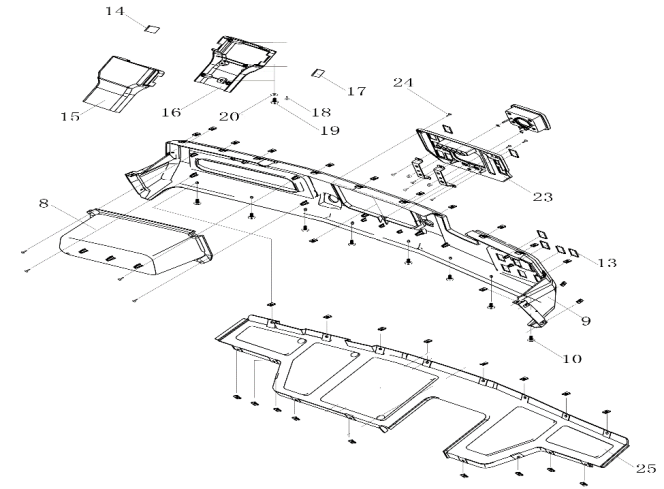 FENDERS (LONG BENCH SEAT, NEW FACE)