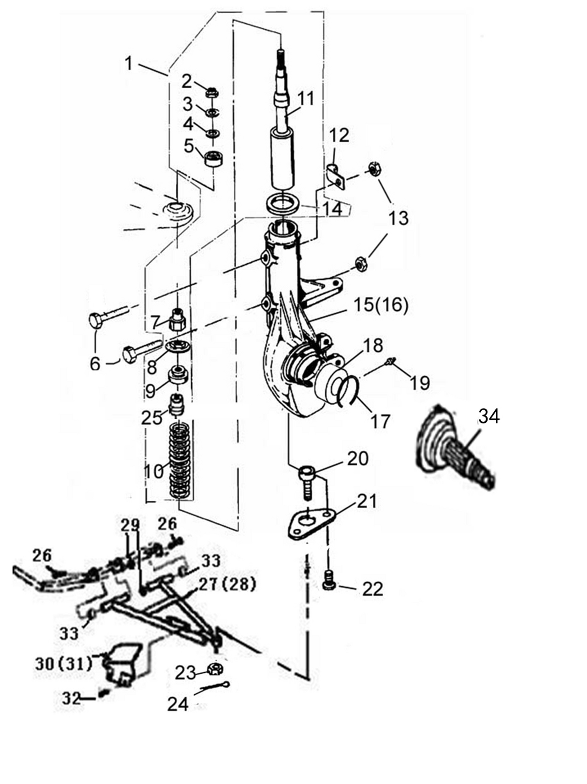 SHOCK ABSORBER FRON