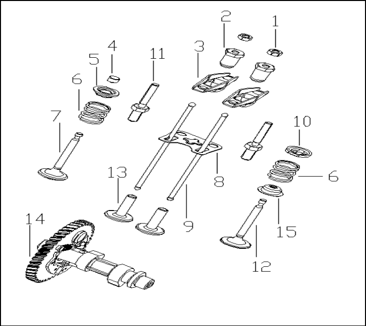 3 INTAKE EXHAUST MECHANISM ASSY
