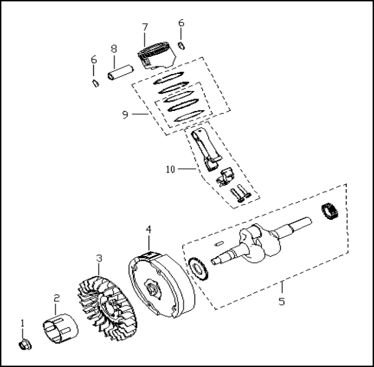 4 BRANCE FLYING WHEEL