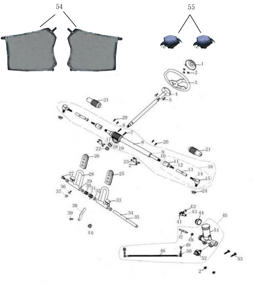 12 STEERING SHAFT ASSY
