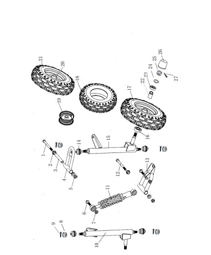 13 SUSPENSION ARM ASSY