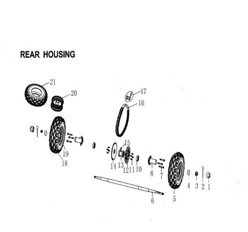 15 REAR HOUSING
