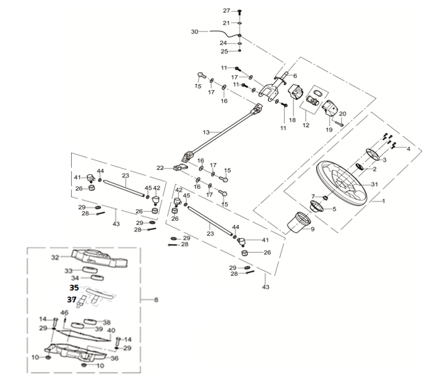 11 STEERING WHEEL PARTS
