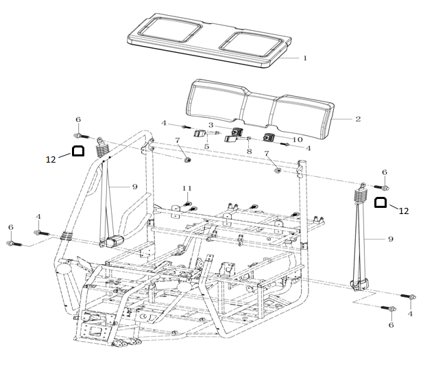 13 Cabin Internal Parts