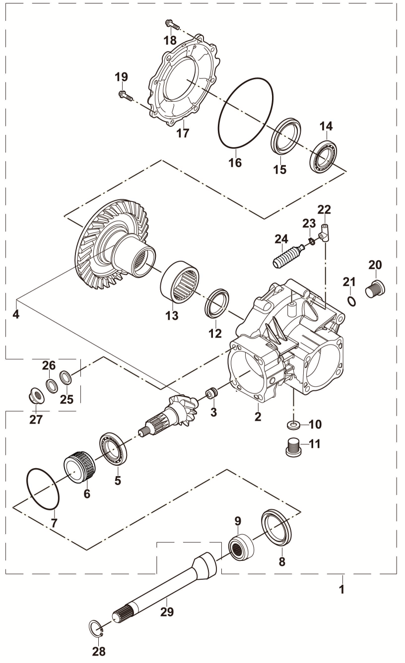 15 REAR BRIDGE TRANSMISSION