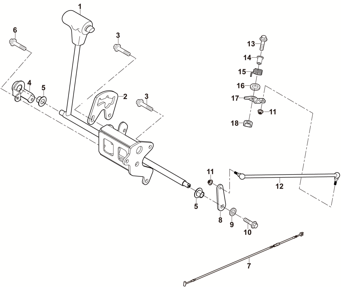 16 GEAR SHIFT ASSEMBLY