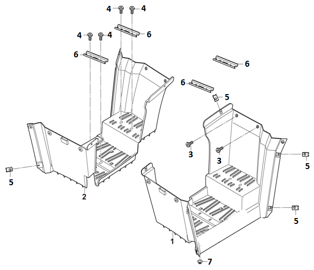 20 L&amp;R FOOTREST