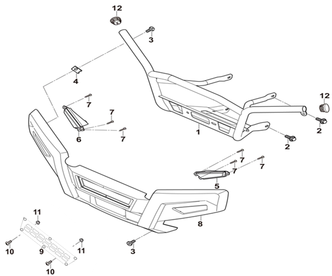 25 Front bumper