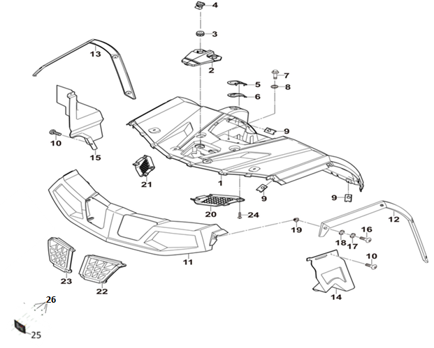 27 FRONT BODY PLASTICS