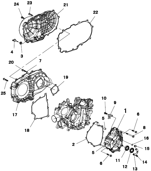 9 CRANKCASE COVER