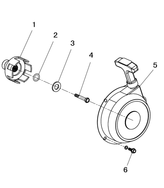 15 MANUAL STARTER ASSY