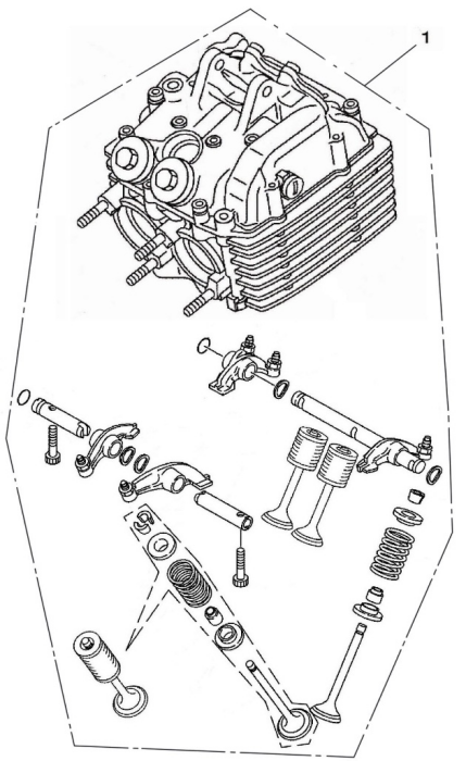 1 Cylinder head assembly