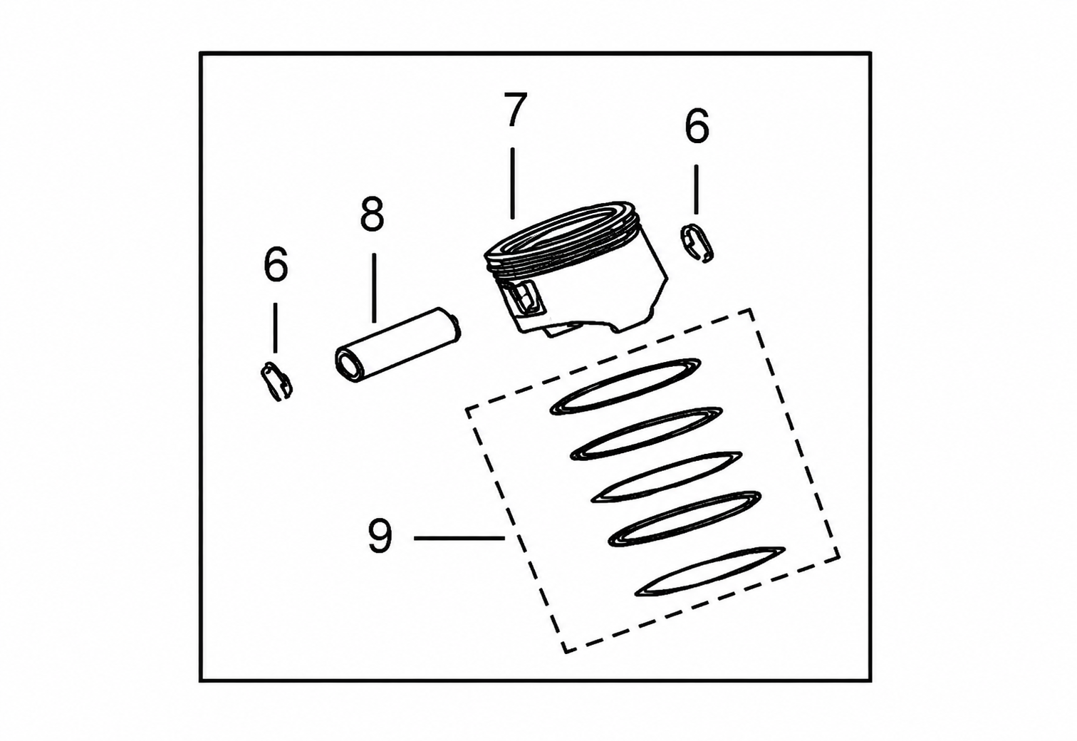 PISTON KIT BLAZER 200R/GK300