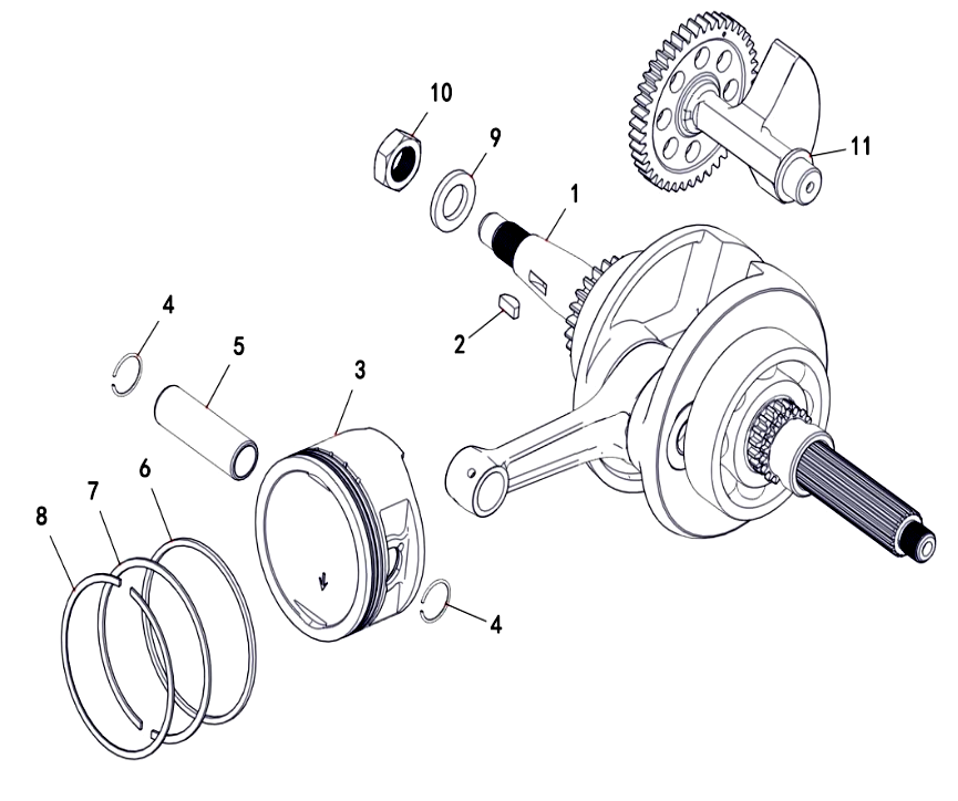 5 CRANKSHAFT COMP