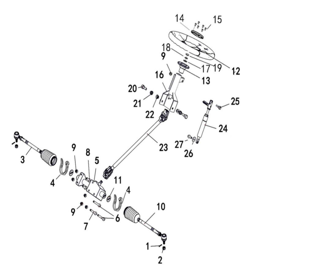 1 STEERING ASSY