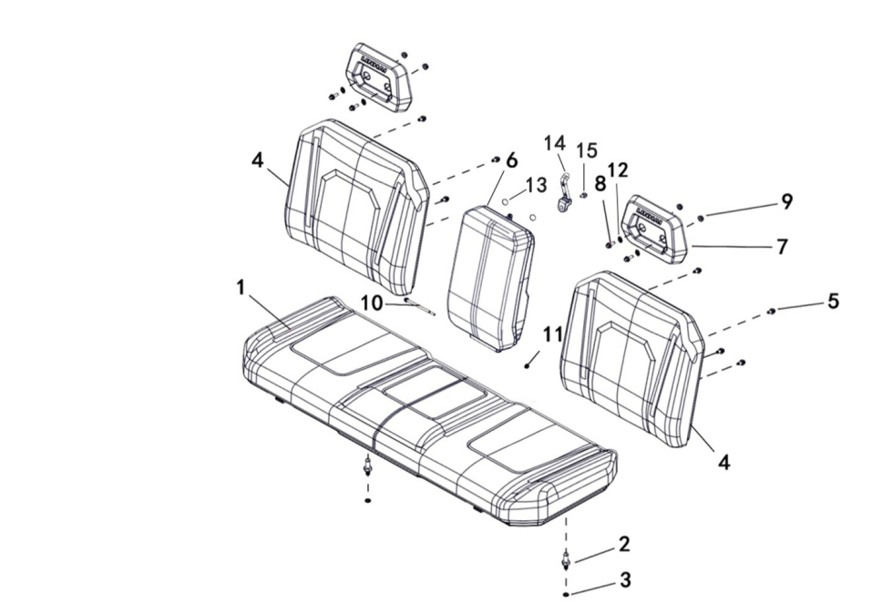 3 Seat Assy