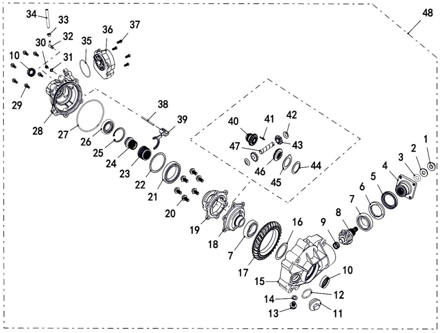 25 FRONT GEAR-BOX