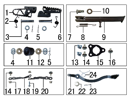 5 FRAME SPARE PARTS