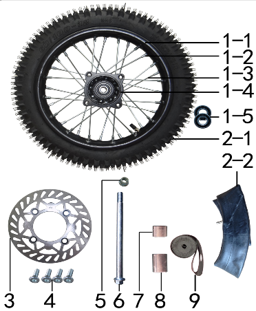 9 Wheel Front