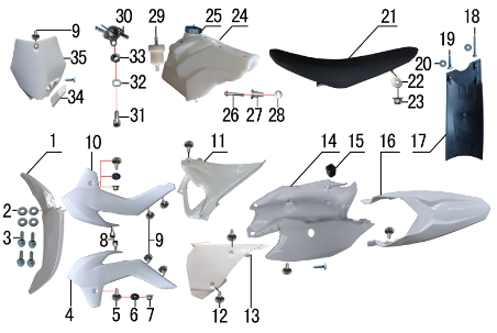 14 FAIRINGS SYSTEM