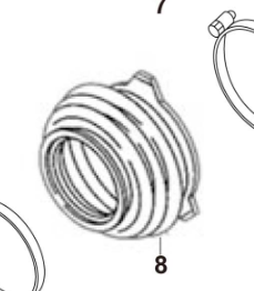 Hoop F (Rubber sleeve) X400 Swing arm