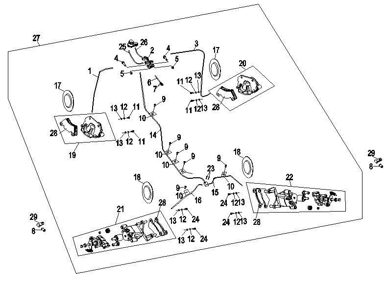 24 BRAKING ASSY