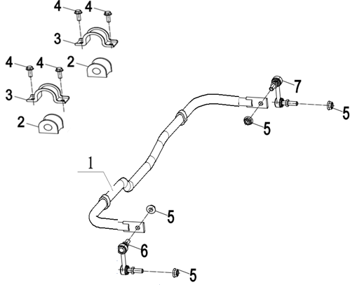 28 Rear stabilizer bar