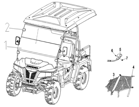 31 Windshield / Mesh Door