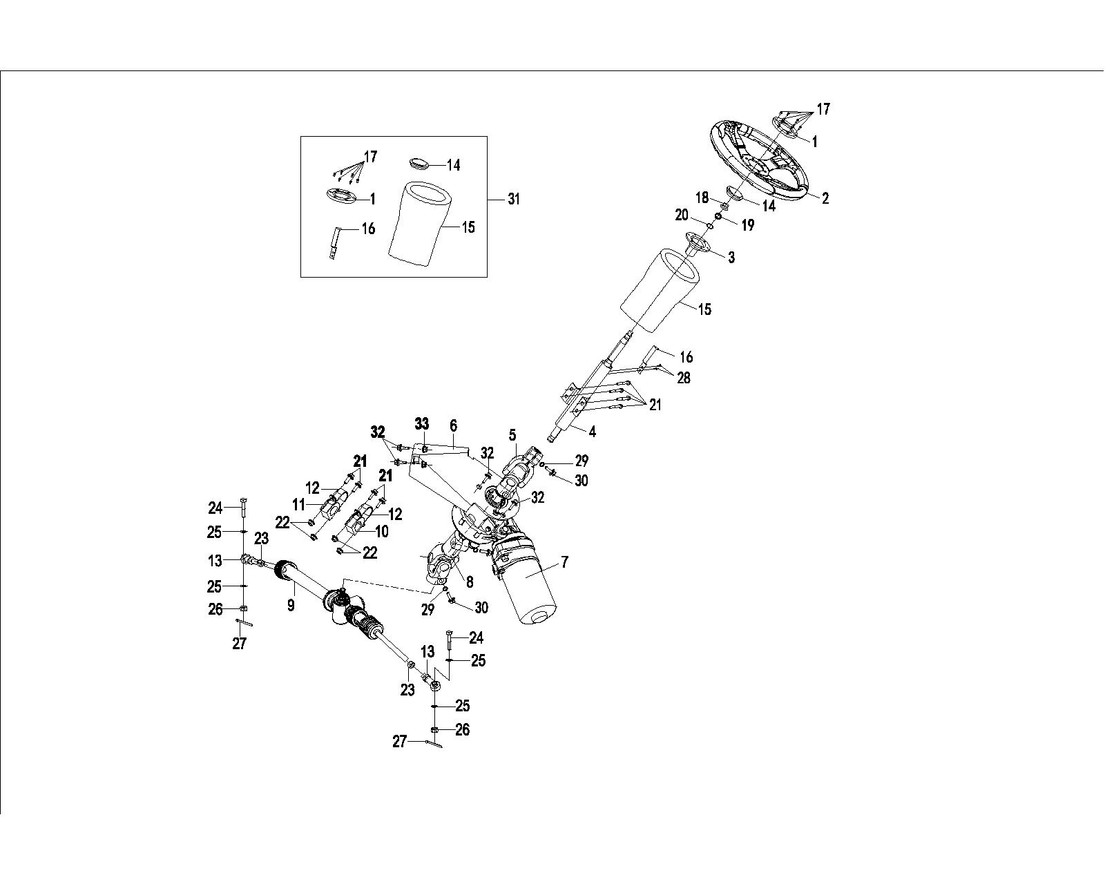 12 STEERING ASSY