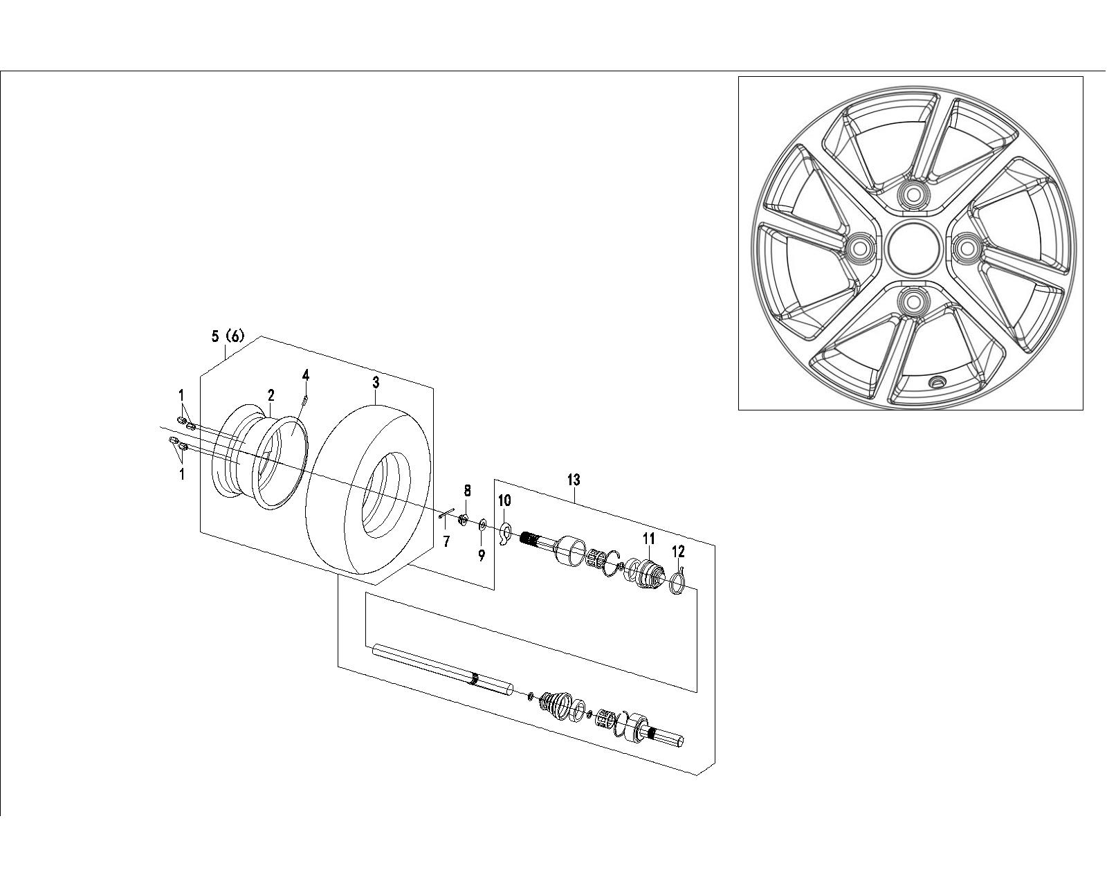 13 FRONT WHEEL